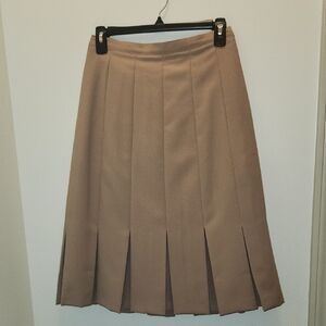 Vtg 90s BFA Classics Pleated Wrinkle Free Uniform Style Skirt Size 6